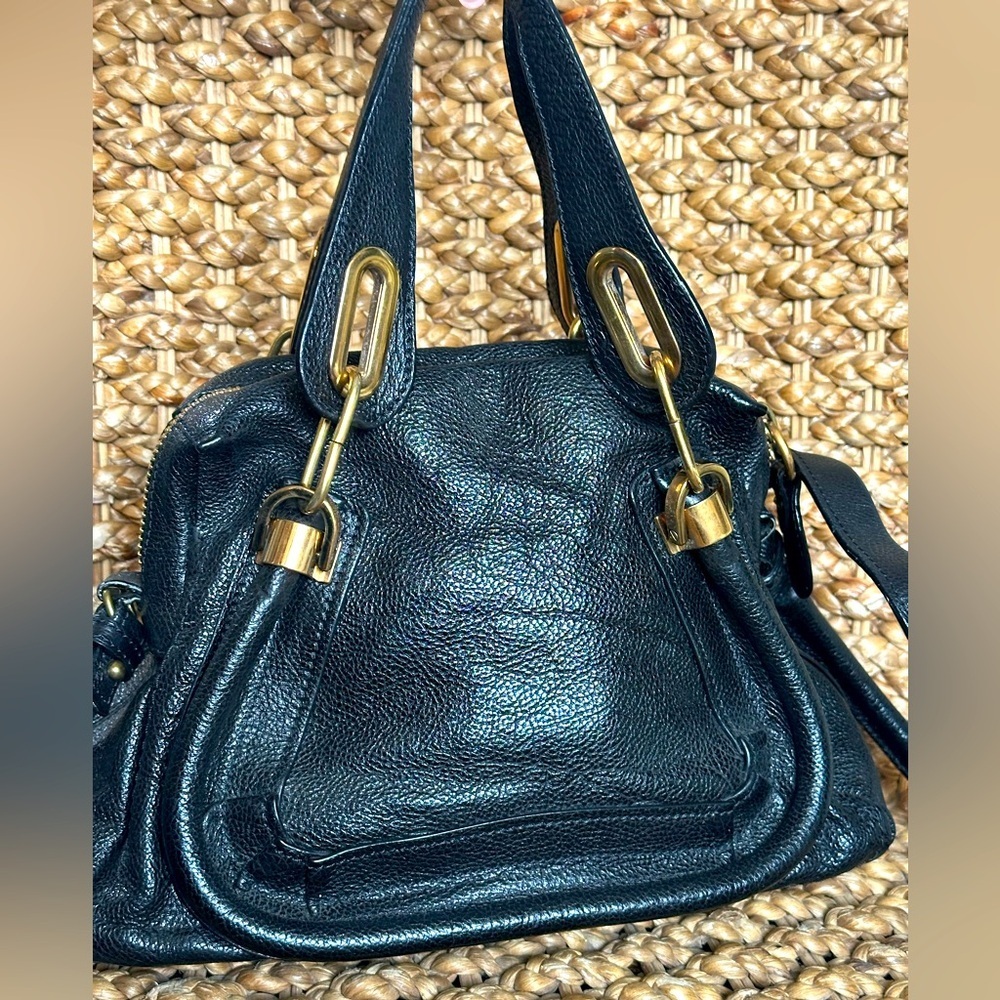 Chloe Paraty Black‎ Leather Handbag